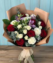 Букет цветов из:  Розы и Альстромерии #REPLACE_PRED# Ахтубинске