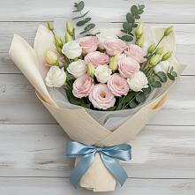 Букет цветов из:  Лизиантусы в Ахтубинске