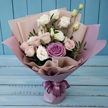 Букет цветов из:  Розы и Лизиантусы #REPLACE_PRED# Ахтубинске