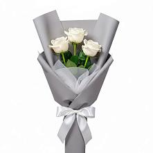 Букет 3 белые розы #REPLACE_PRED# Ахтубинске