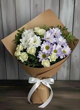 Букет цветов из:  Хризантемы и Розы в Ахтубинске