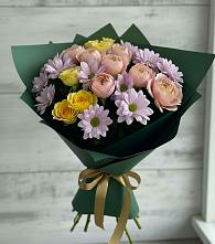 Букет цветов из:  Хризантемы и Розы #REPLACE_PRED# Ахтубинске