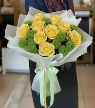 Букет цветов из:  Хризантемы и Розы #REPLACE_PRED# Ахтубинске