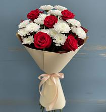 Букет цветов из:  Розы и Хризантемы в Ахтубинске
