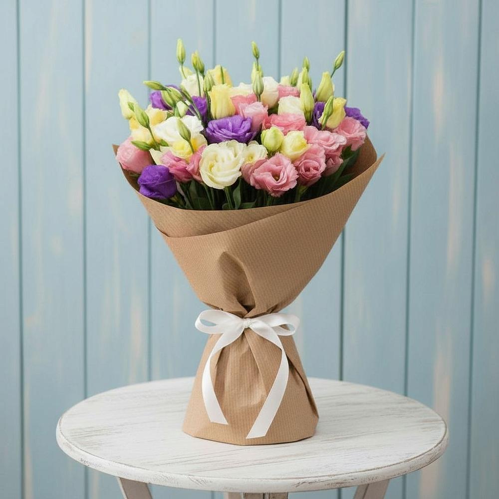 Букет цветов из: Лизиантусы в Ахтубинске