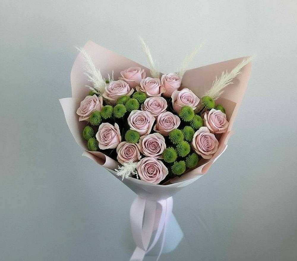 Букет цветов из: Розы и Хризантемы в Ахтубинске