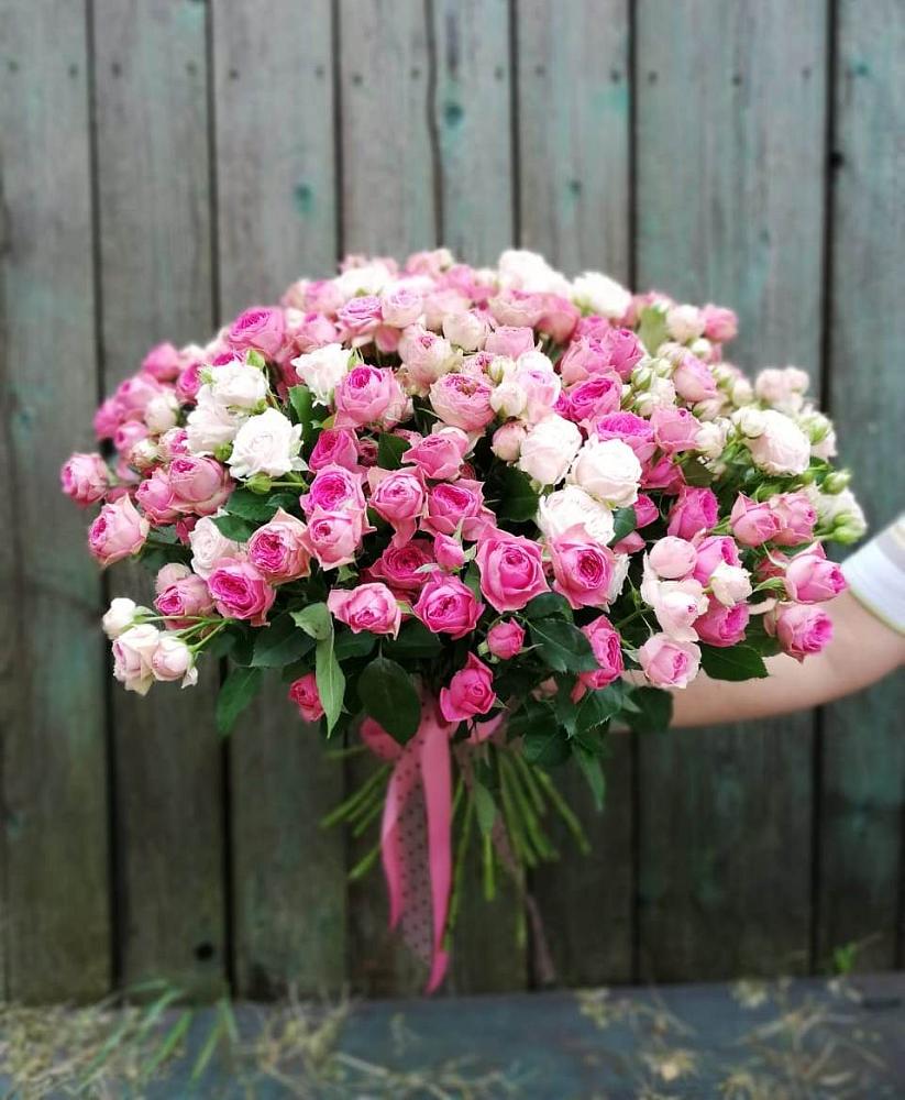 Букет Розовые кустовые розы Натали и Лав Лидия в Ахтубинске