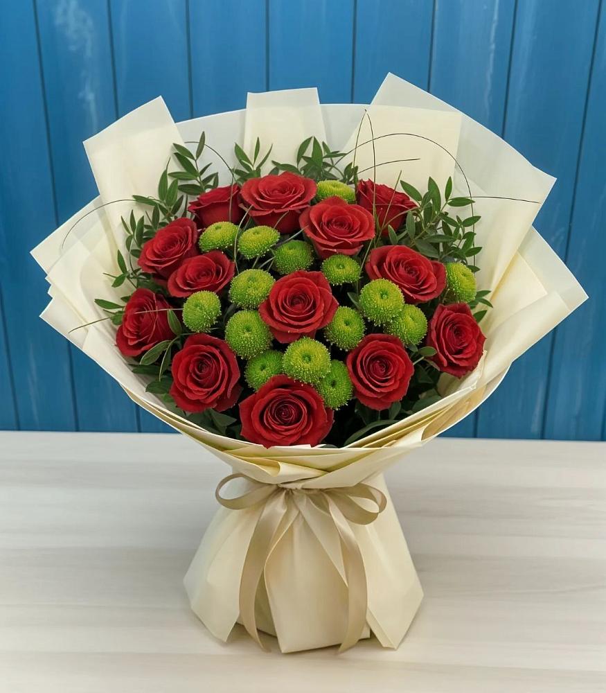 Букет цветов из: Розы и Хризантемы в Ахтубинске