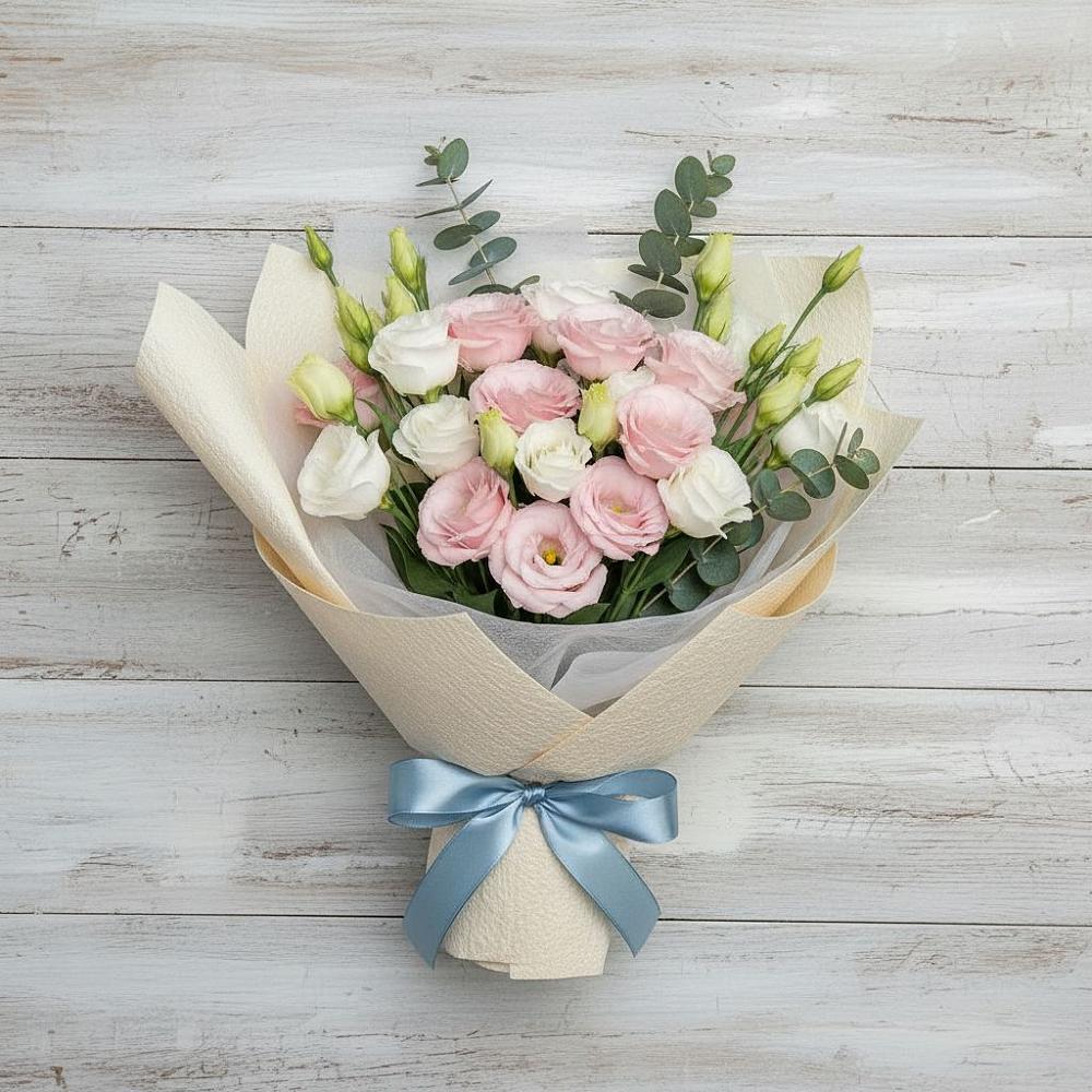 Букет цветов из: Лизиантусы в Ахтубинске